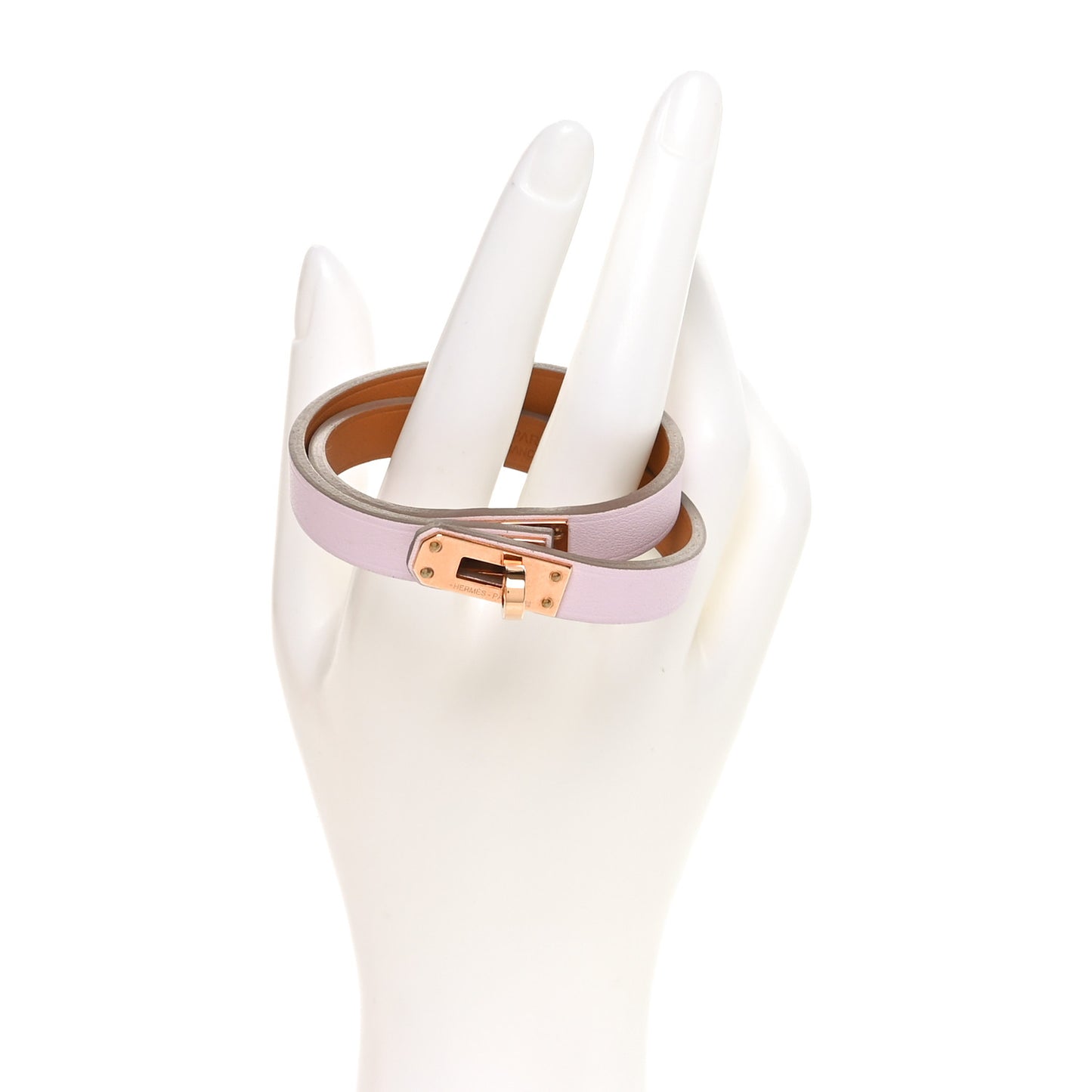 Swift Mini Kelly Double Tour Bracelet T2 Mauve Pale