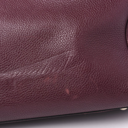 Gucci Pebbled Calfskin Medium Bamboo Shopper Tote Burgundy 12 of 12