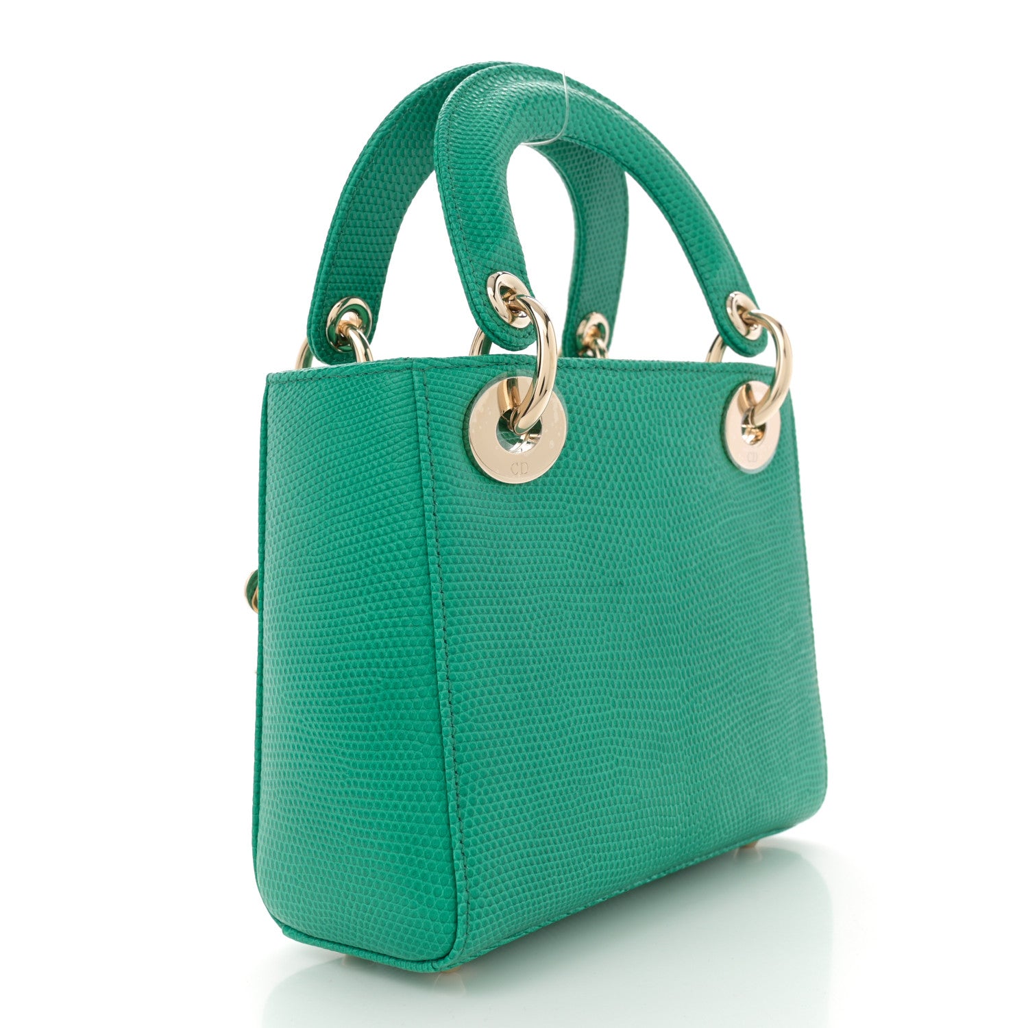 Christian Dior Lizard Mini Lady Dior Green 3 of 10