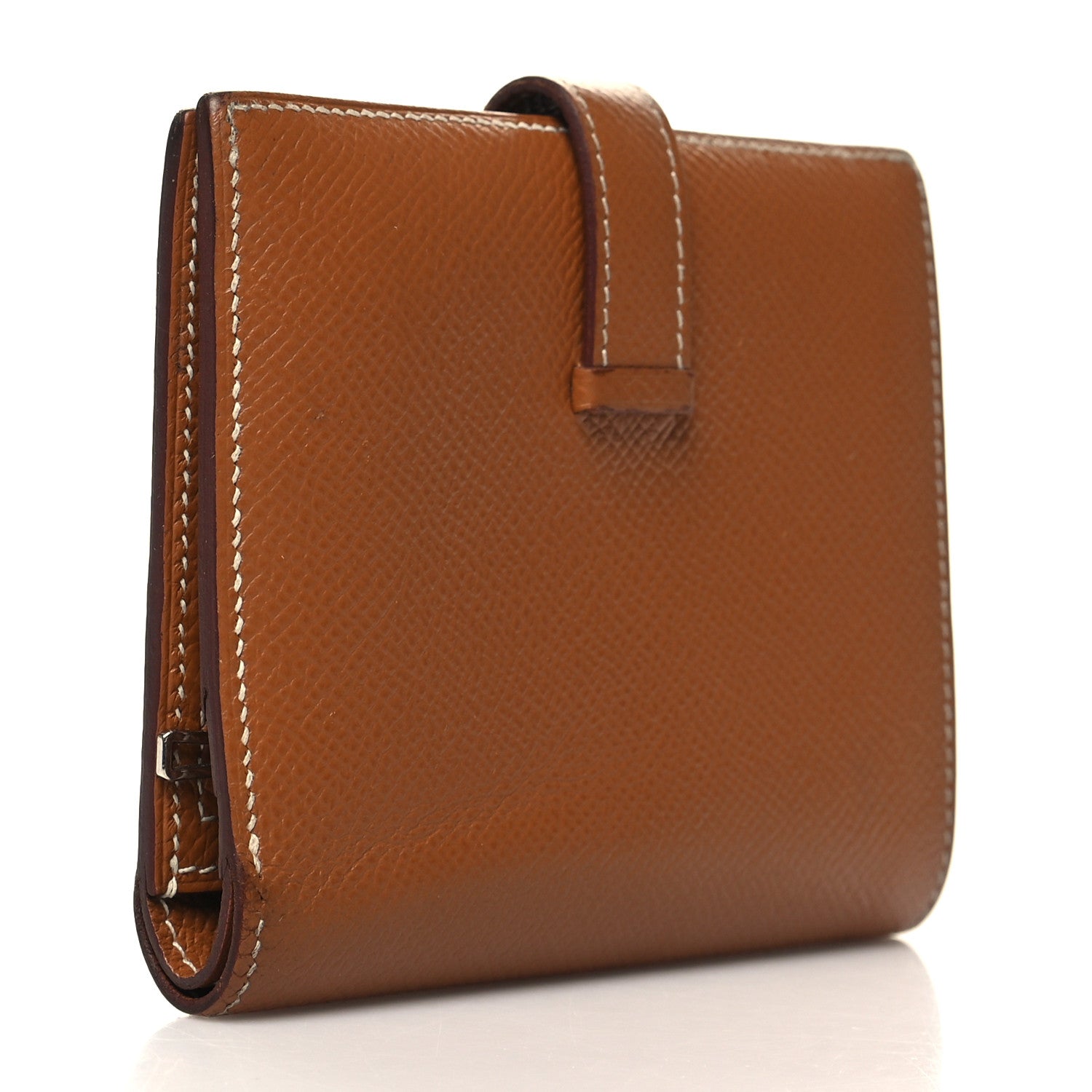 Hermes Epsom Bearn Compact Wallet Gold 3 of 11