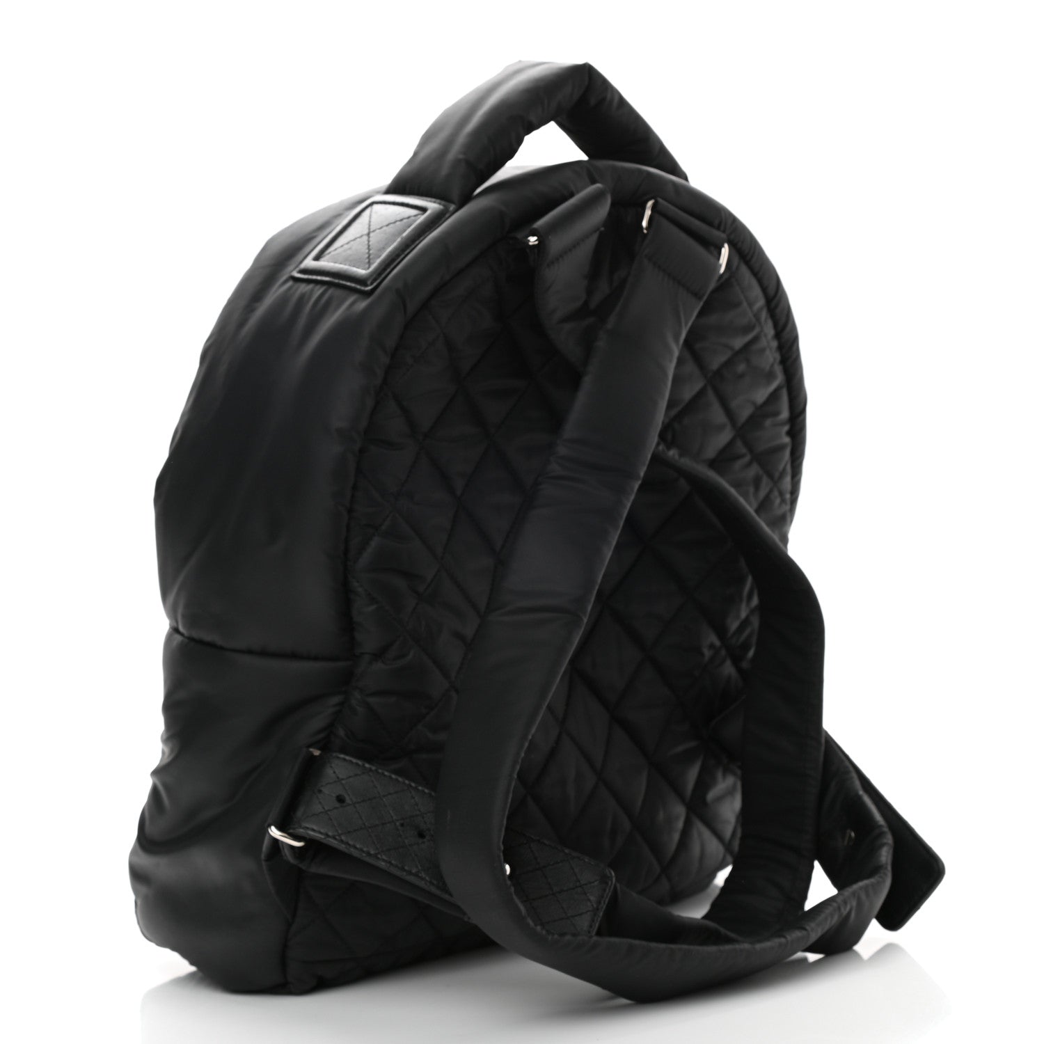 Chanel Nylon Quilted Coco Cocoon Backpack Black 3 of 10