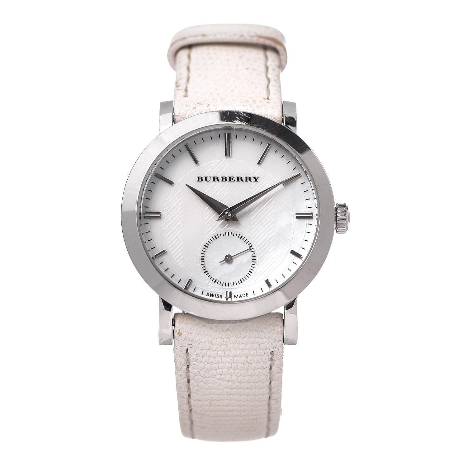 Burberry Stainless Steel Calfskin Mother of Pearl 31mm Quartz Watch BU1733 1 of 8