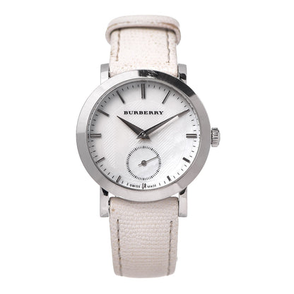 Burberry Stainless Steel Calfskin Mother of Pearl 31mm Quartz Watch BU1733 1 of 8