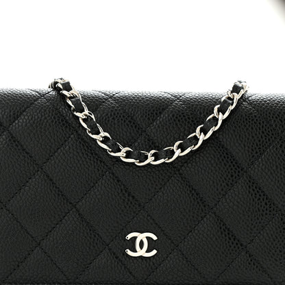 Chanel Caviar Quilted Wallet on Chain WOC Black 9 of 12