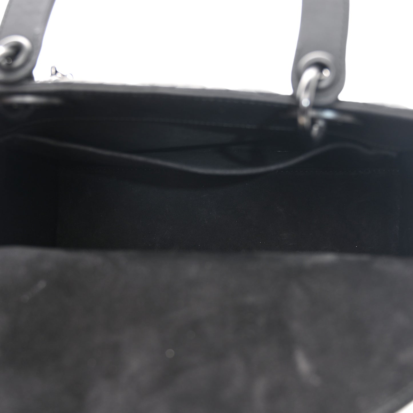 Ultra Matte Calfskin Cannage Medium Lady Dior Black