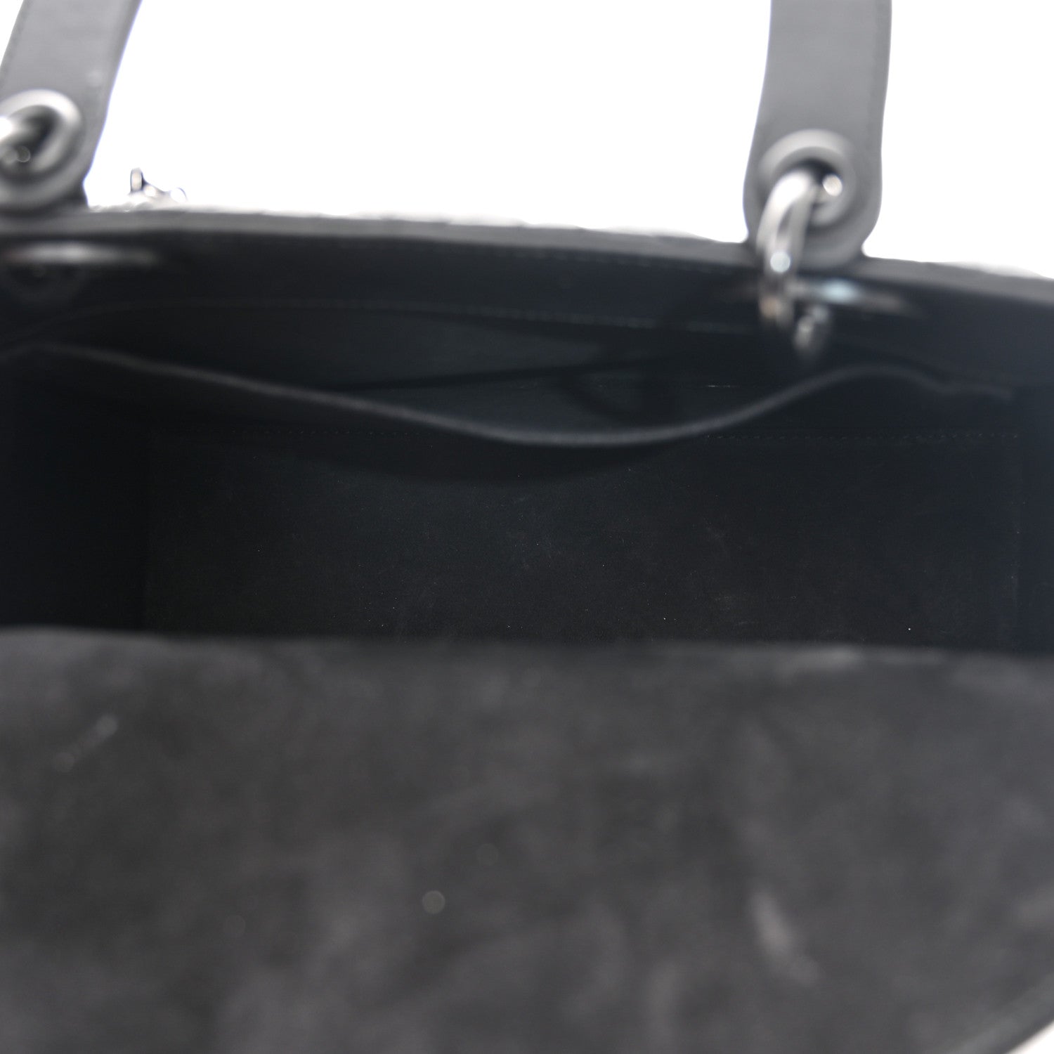 Christian Dior Ultra Matte Calfskin Cannage Medium Lady Dior Black 5 of 10
