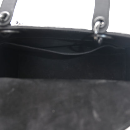 Christian Dior Ultra Matte Calfskin Cannage Medium Lady Dior Black 5 of 10