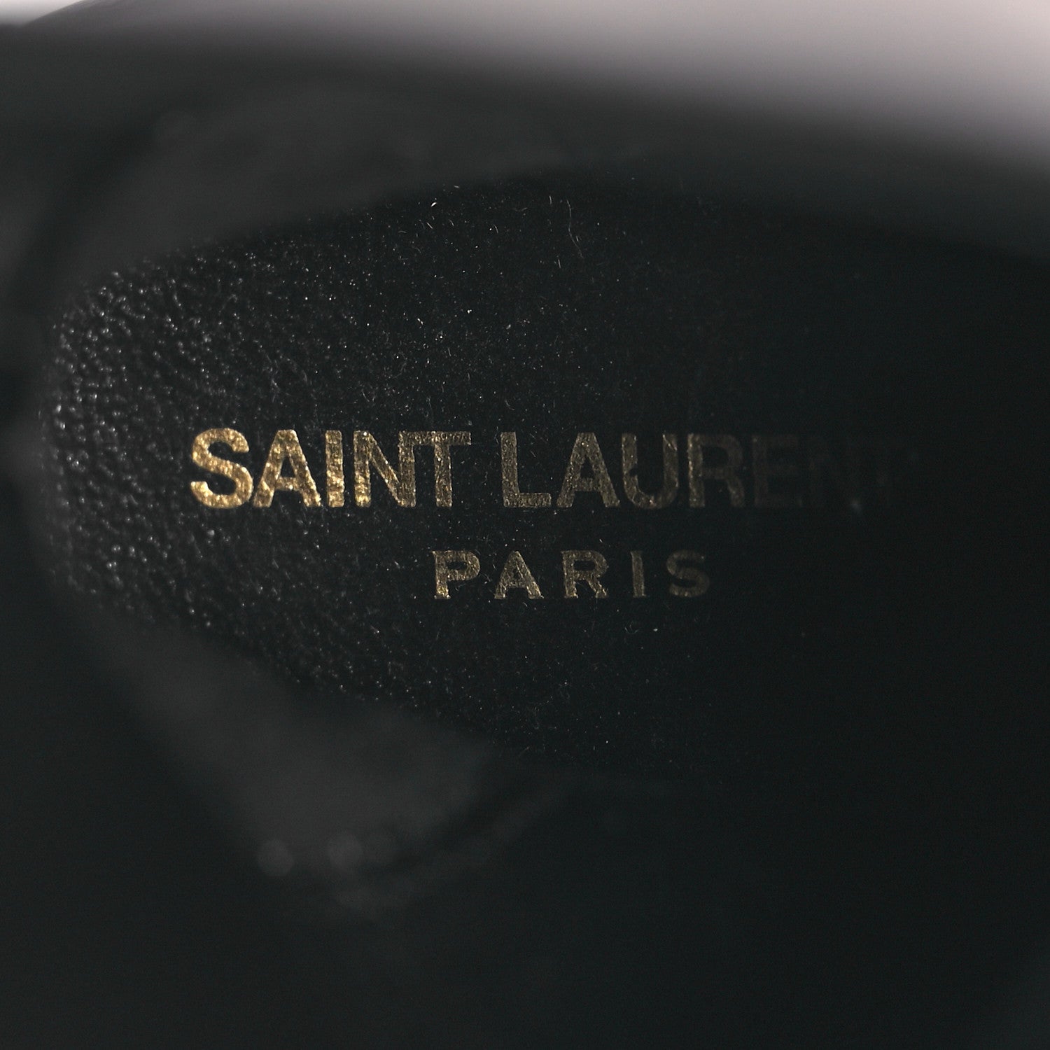 Saint Laurent Calfskin Mina Lace Up Platform Boots 40 Black 9 of 12