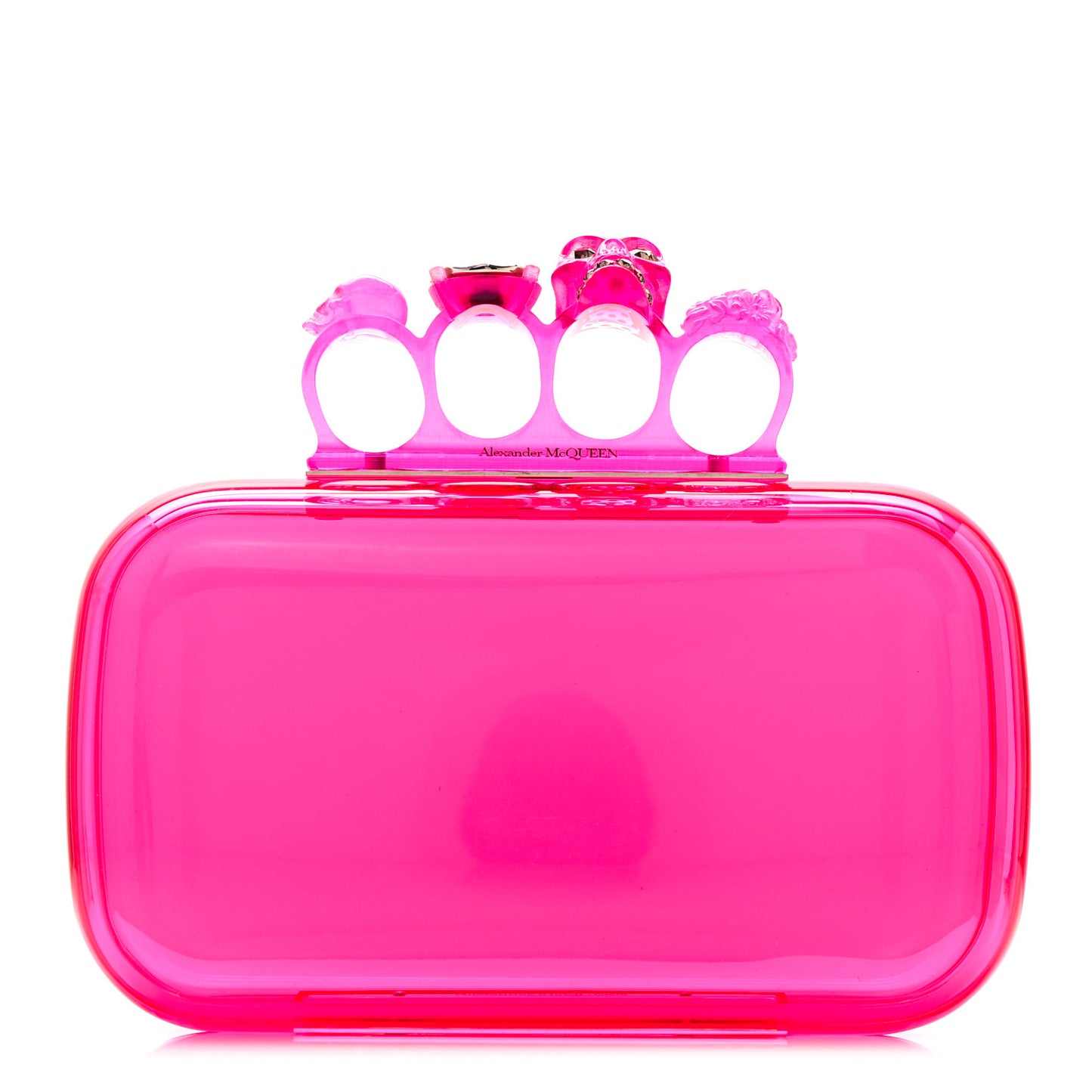 Resin Knuckle Clutch Pink
