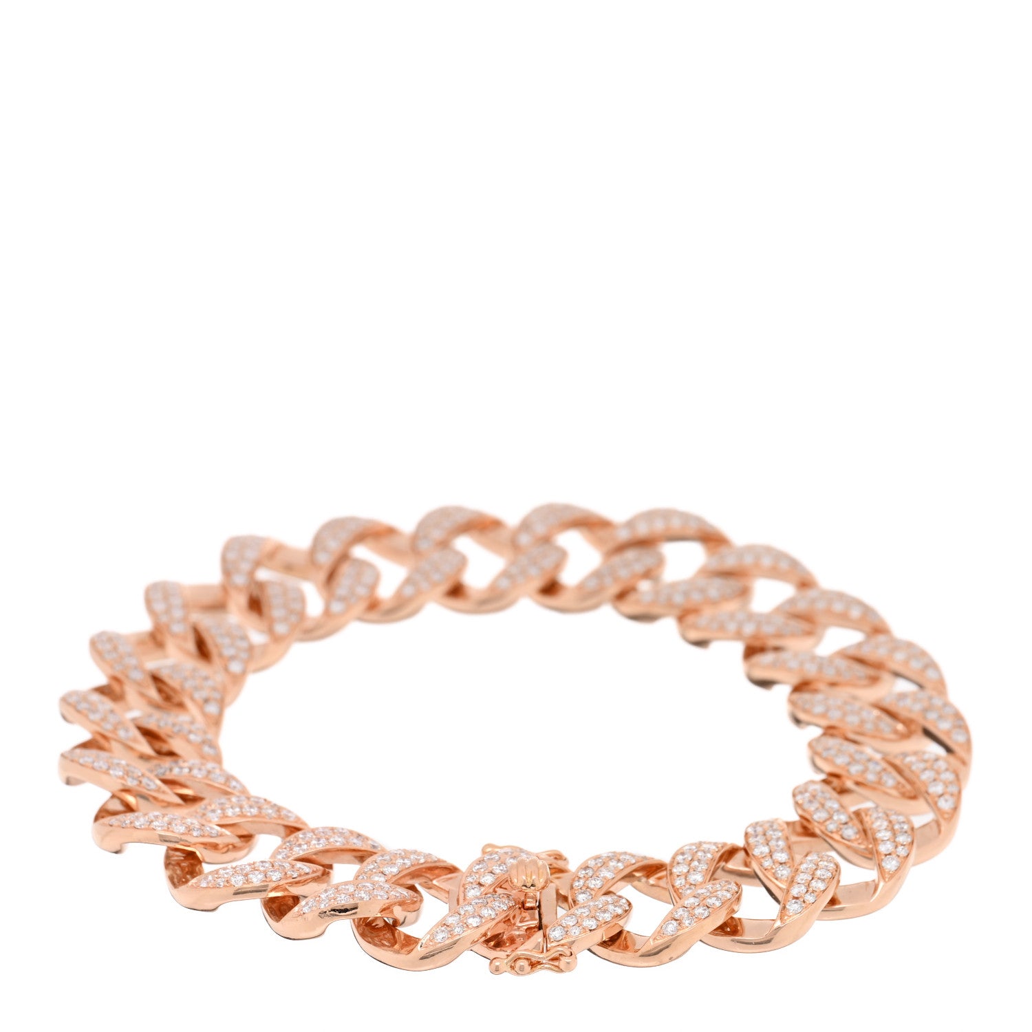 Anita Ko 18K Rose Gold Diamond Hemingway Chain Link Bracelet 2 of 4