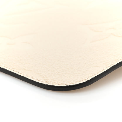 Louis Vuitton Empreinte Monogram Giant Neverfull MM Pochette Cream 7 of 8