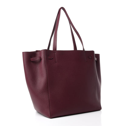 Celine Soft Grained Calfskin Small Belt Cabas Phantom Acai 3 of 9