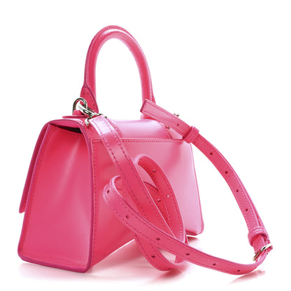 Balenciaga Shiny Box Calfskin Hourglass Top Handle Bag XS Hot Pink 3 of 11