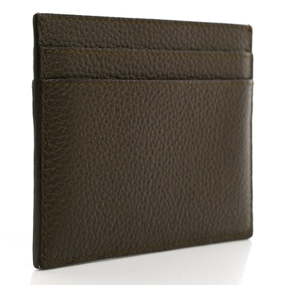 Saint Laurent Calfskin Tiny Cassandre Credit Card Case Grey 3 of 7