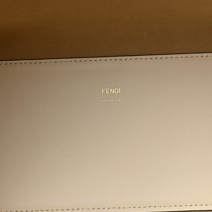 Fendi Vitello King Plexiglass Medium Fendi Sunshine Shopper Tote White Ice 6 of 8