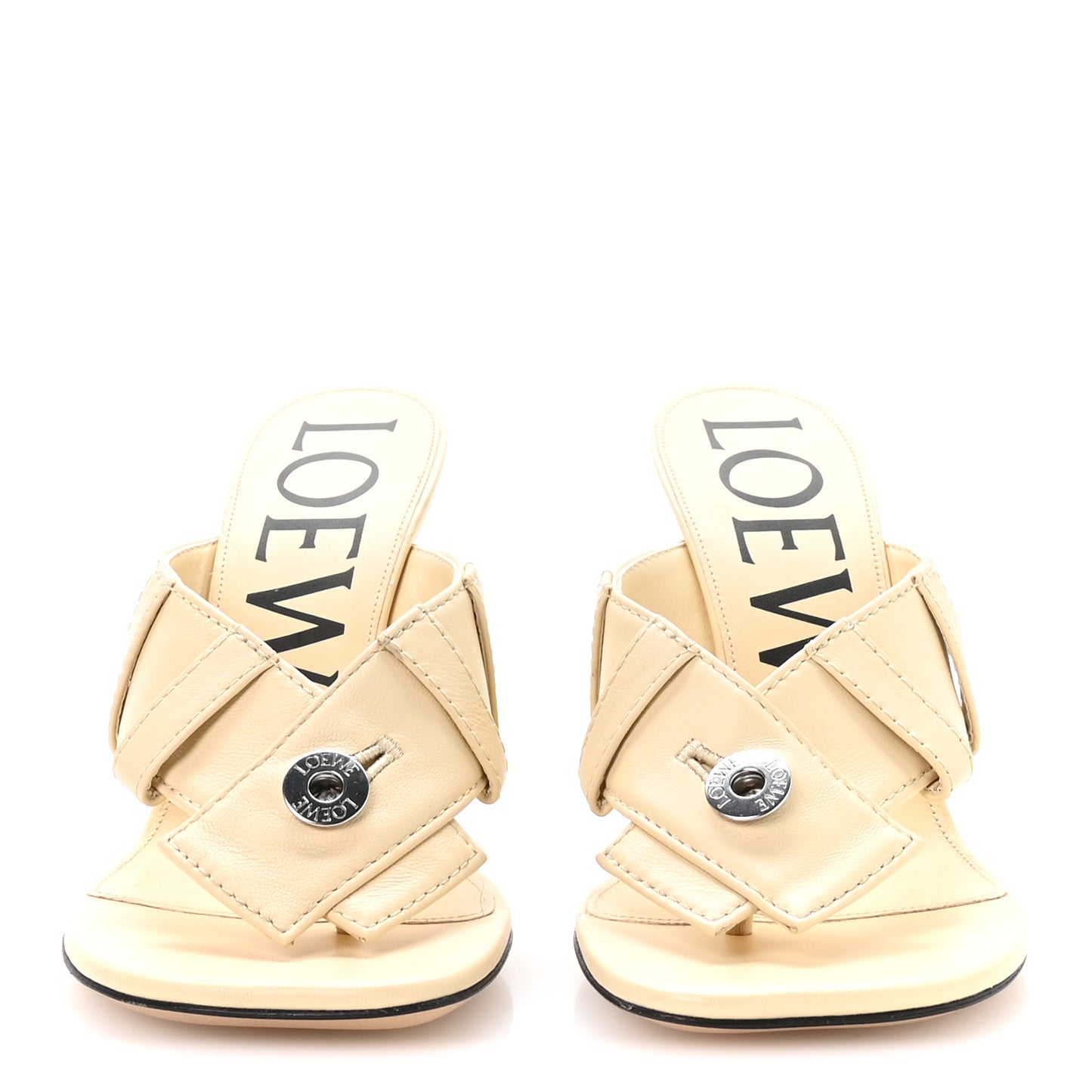 Goatskin Toy Panta Sandals 38 Oat Milk
