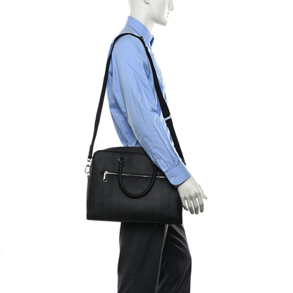 Burberry London Check Ainsworth Briefcase Dark Charcoal 2 of 8