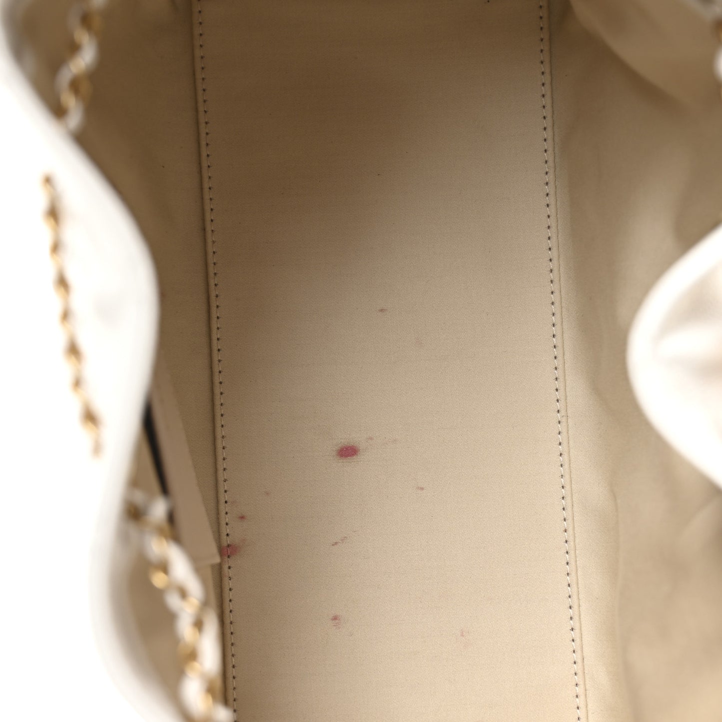 Caviar Quilted Small Chanel 25 Handbag White