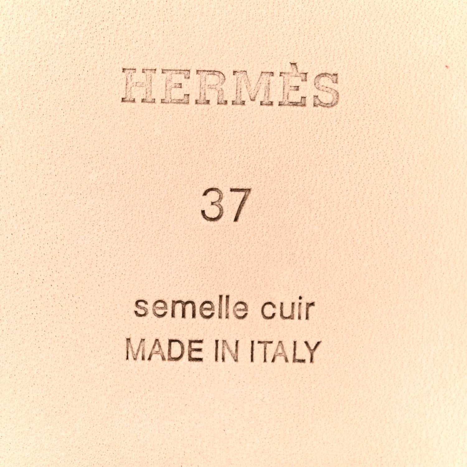 Hermes Box Calfskin Oran Sandals 37 Gold 8 of 9