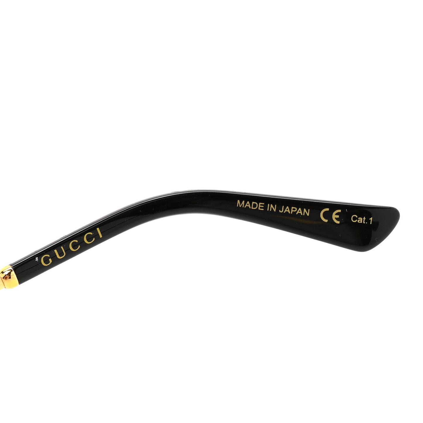 Metal Round Frame GG0595S Sunglasses Gold Black Red