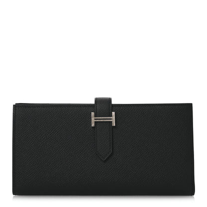 Hermes Epsom Bearn Gusset Wallet Black 1 of 13