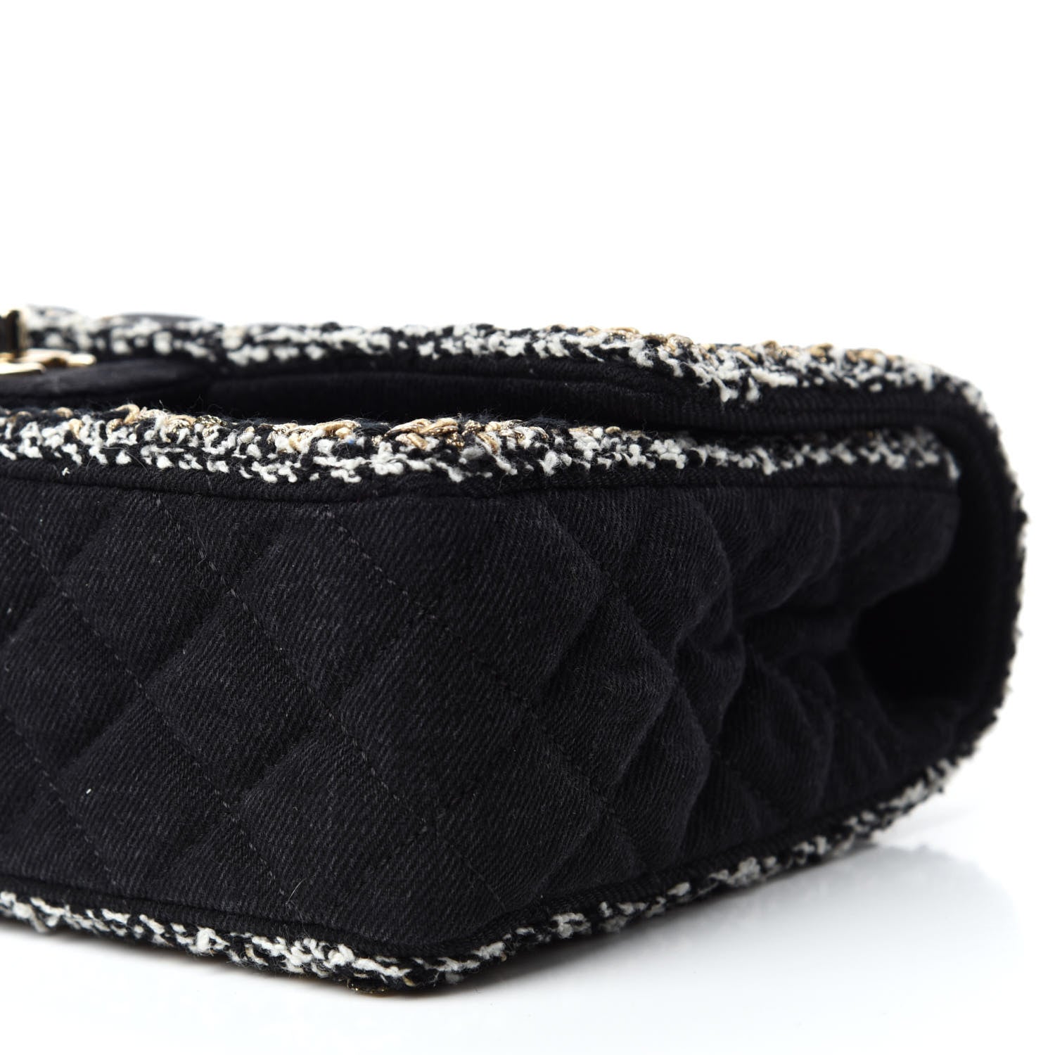 Chanel Denim Braided Medium Flap Bag Black 7 of 10