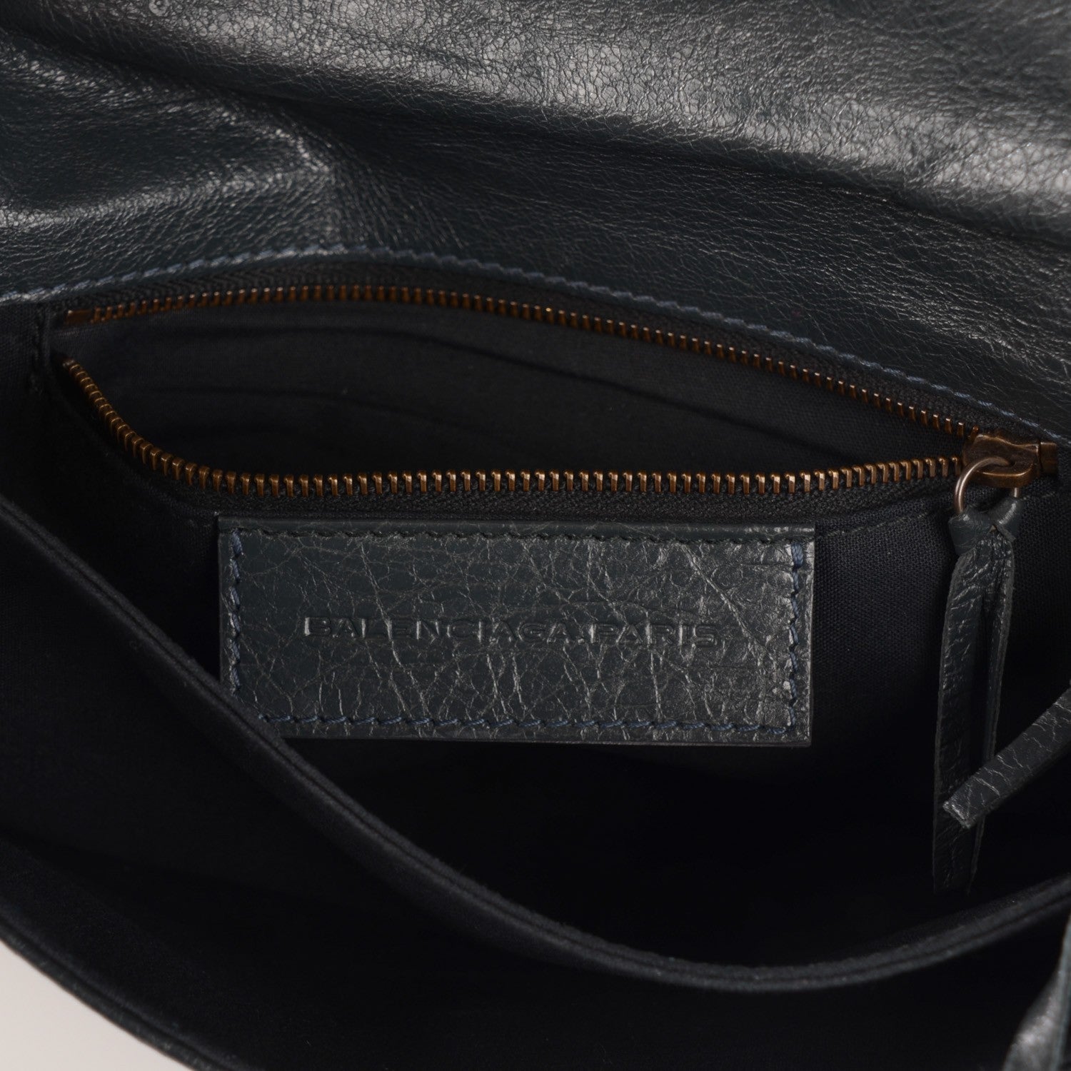 Balenciaga Agneau Classic Hardware Envelope Clutch Anthracite 9 of 9