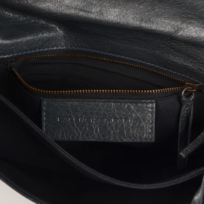 Balenciaga Agneau Classic Hardware Envelope Clutch Anthracite 9 of 9