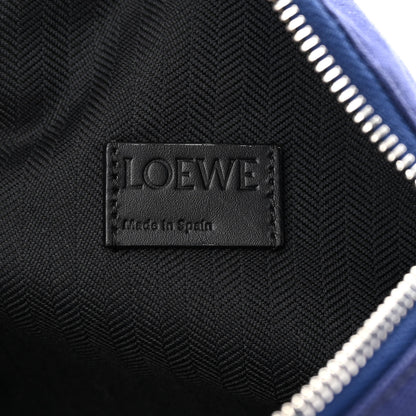 Loewe Canvas Front Pocket Logo Patch Bumbag Navy Blue 6 of 12
