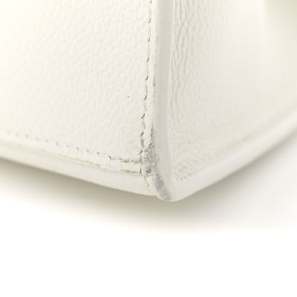 Balenciaga Grained Calfskin Small Hourglass Top Handle Bag White 17 of 18