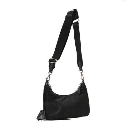 Prada Nylon Re-Edition 2005 Shoulder Bag Black 3 of 10