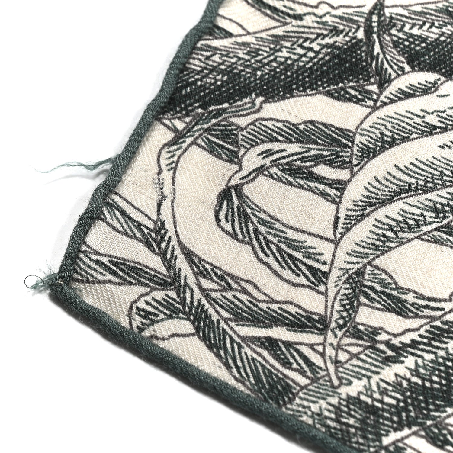 Hermes Cashmere Silk All 'Orto Botanico Di Palermo Shawl 140 Vert Loden Naturel Encre 4 of 4