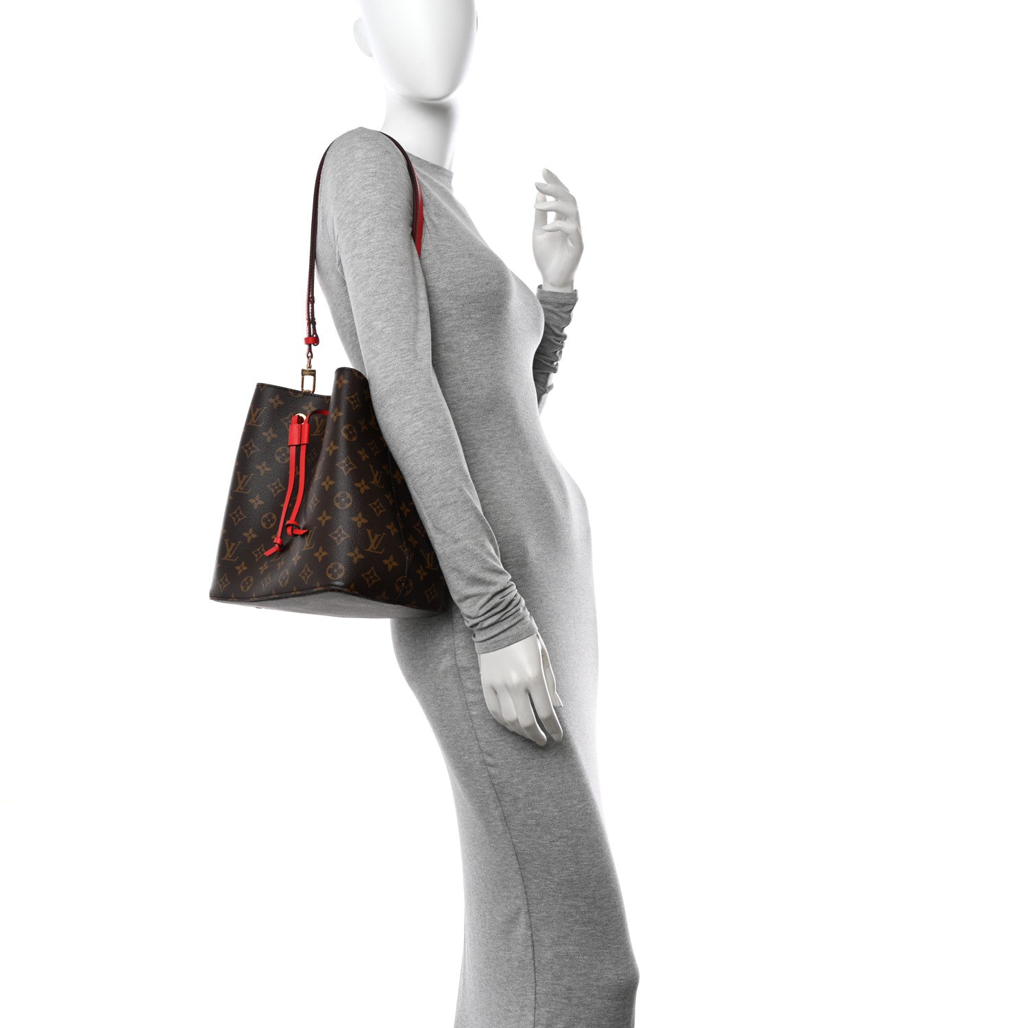 Louis Vuitton Monogram Neonoe MM Coquelicot 2 of 11