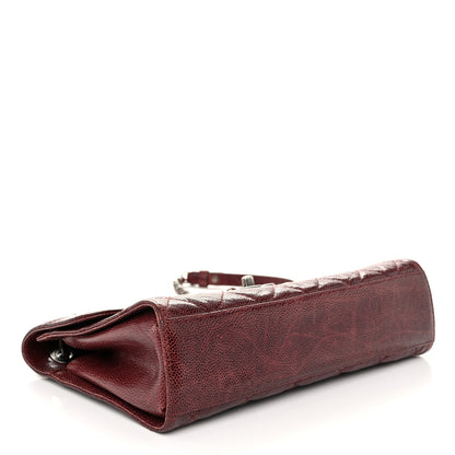 Chanel Crumpled Grained Calfskin Medium CC Crave Flap Bordeaux 4 of 10