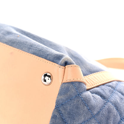 Chanel Denim CC Flower Tote Blue 11 of 22