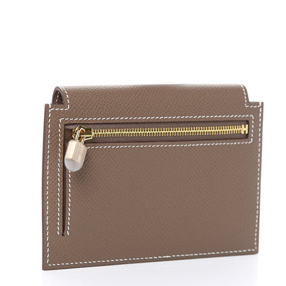 Hermes Epsom Kelly Pocket Compact Wallet Etoupe 3 of 8