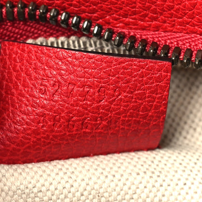 Gucci Grained Calfskin Small Logo Belt Bag Hibiscus Red 7 of 9