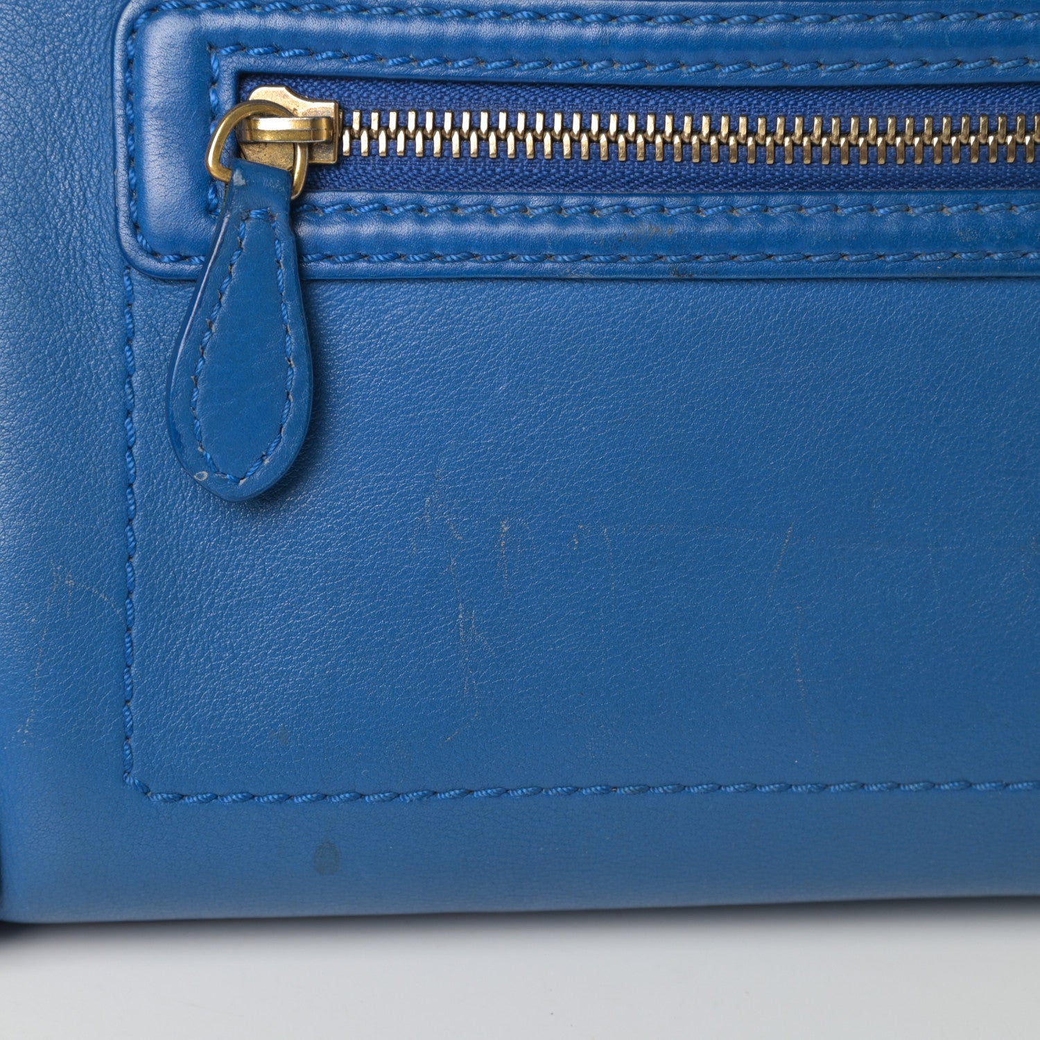 Celine Smooth Calfskin Mini Luggage Royal Blue 22 of 26