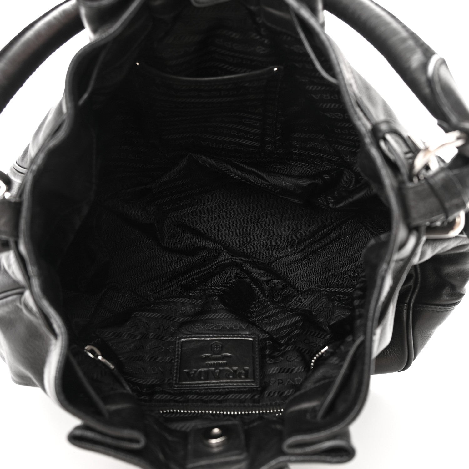 Prada Vitello Daino Tote Black 5 of 17