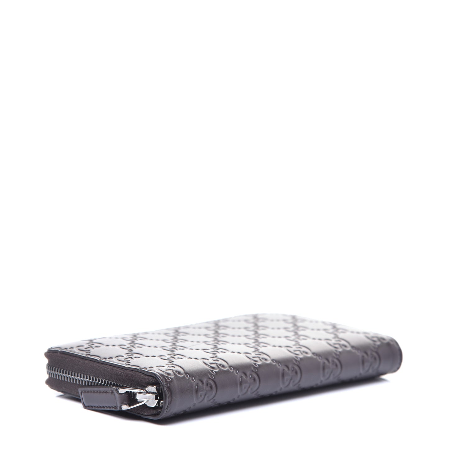 Guccissima Zip Around Wallet Dark Brown