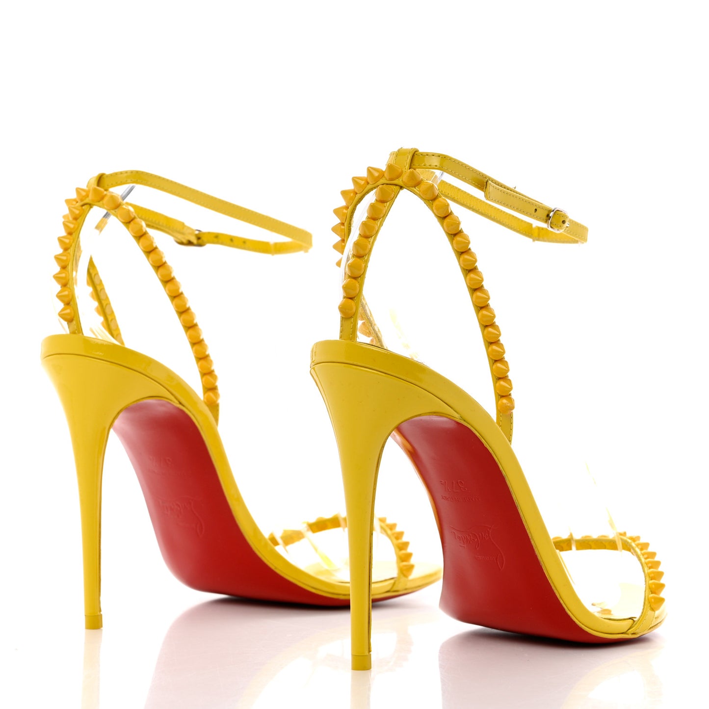 Patent Calfskin So Me 100 Sandals 37.5 Yellow