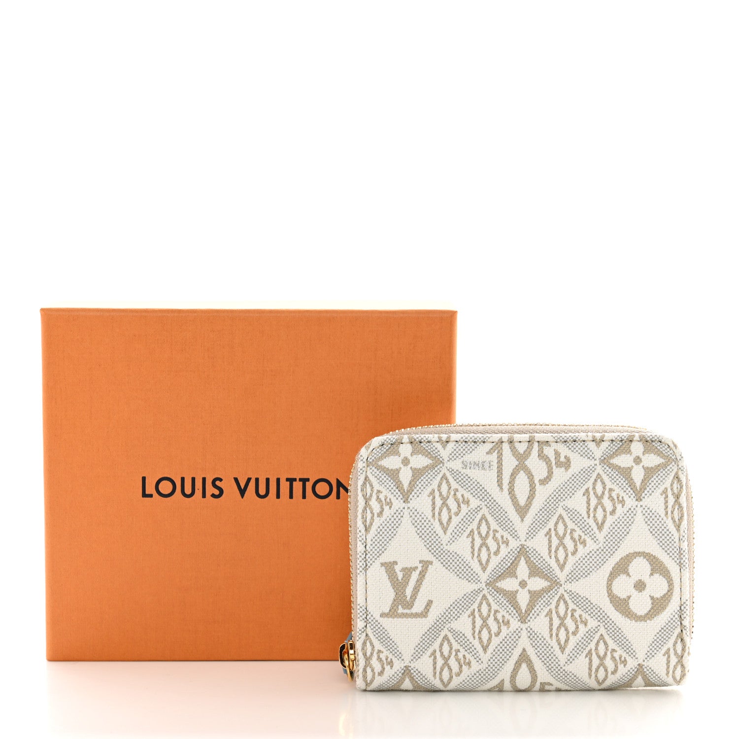 Louis Vuitton Jacquard Since 1854 Zippy Coin Purse Blue 7 of 7