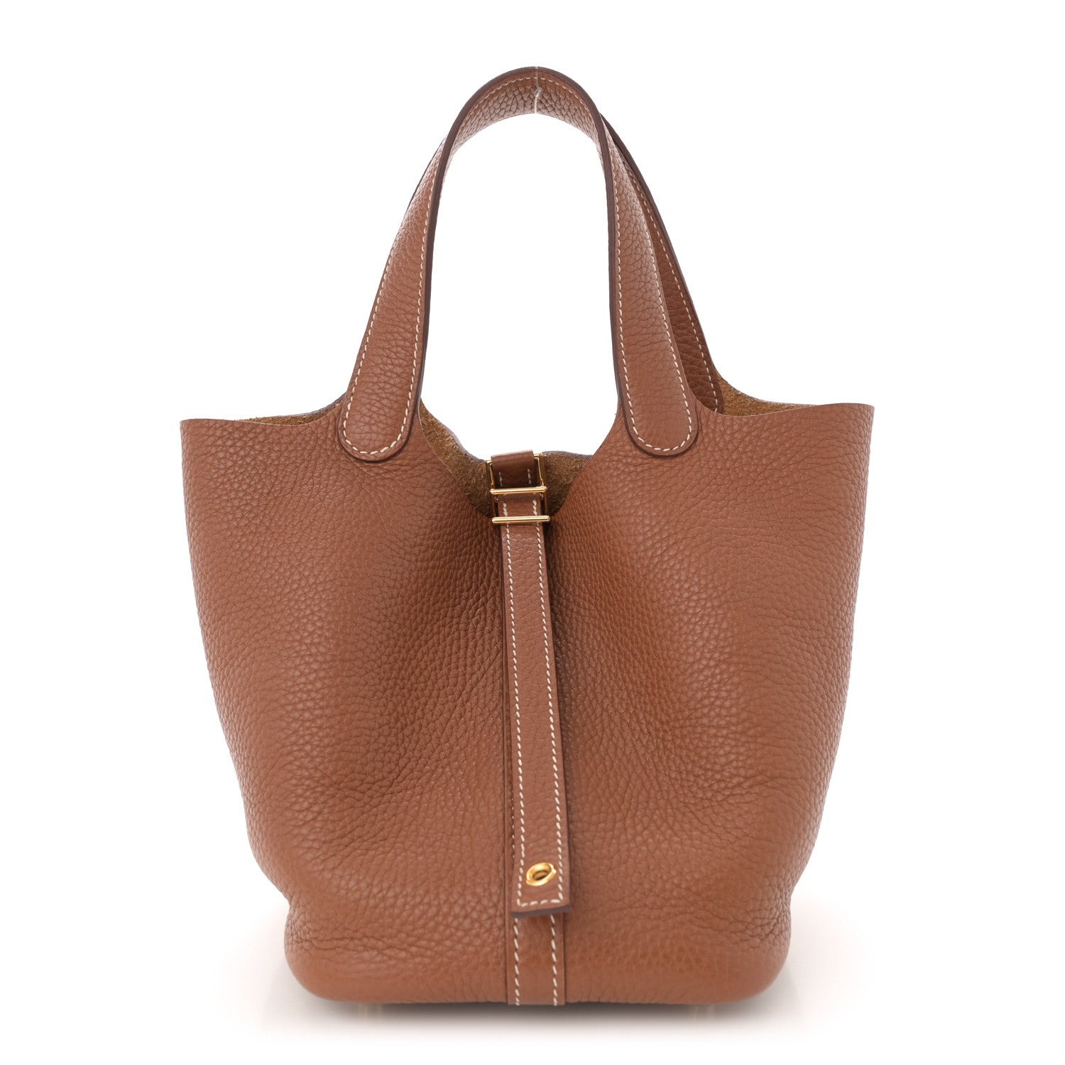 Hermes Taurillon Clemence Picotin Lock 18 PM Gold 1 of 12