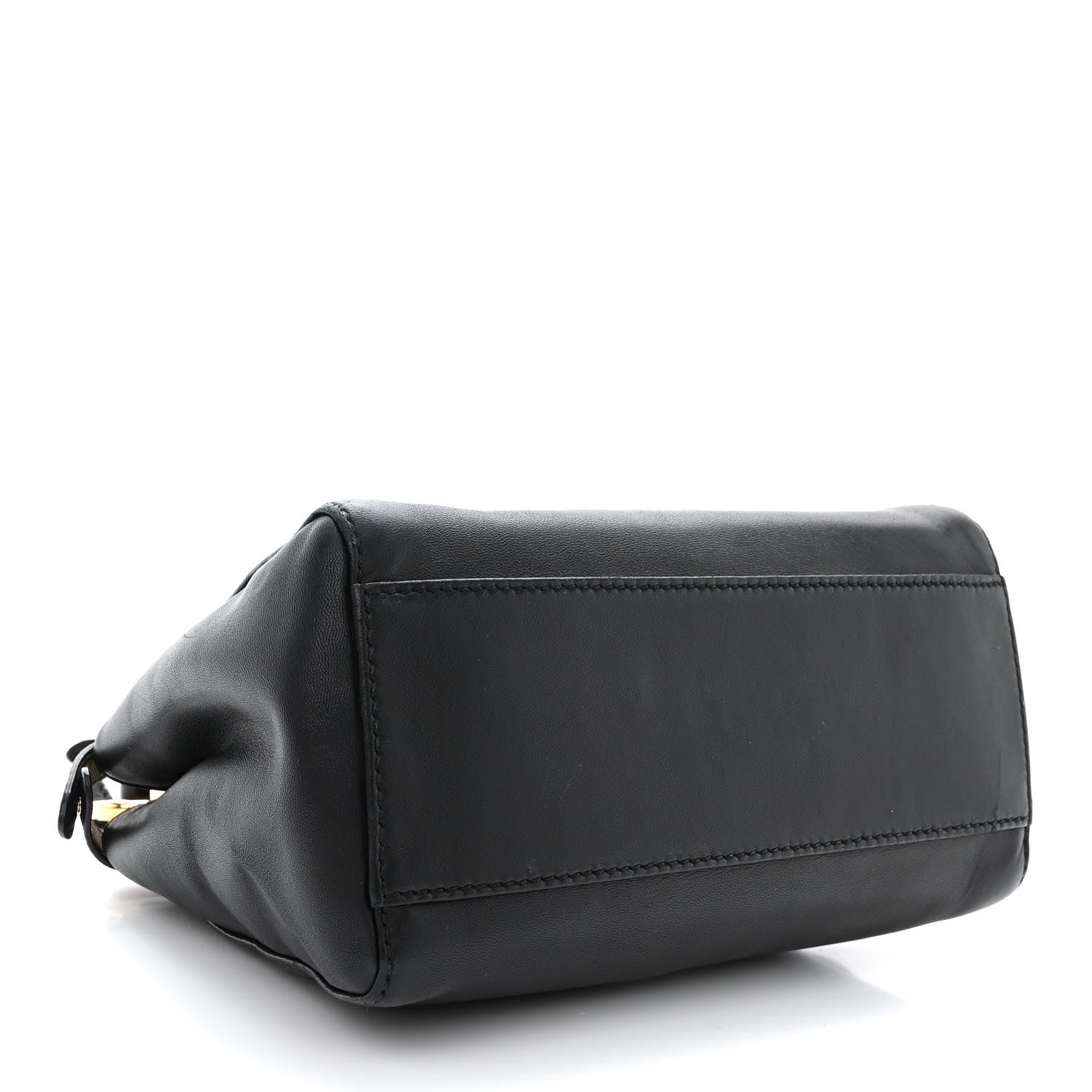 Fendi Nappa Mini Peekaboo Iconic Satchel Black 4 of 12