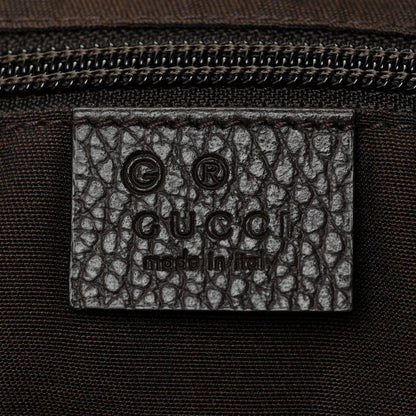 Gucci Crystal Monogram Large Flat Messenger Bag Dark Brown 5 of 14