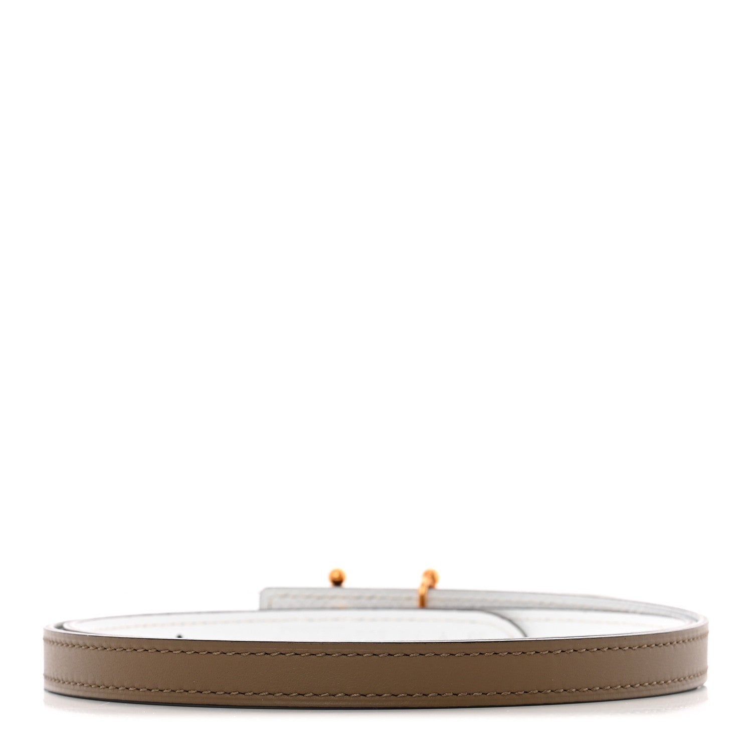 Hermes Epsom Swift 24mm Mors H Belt 70/28 Etoupe White 2 of 6