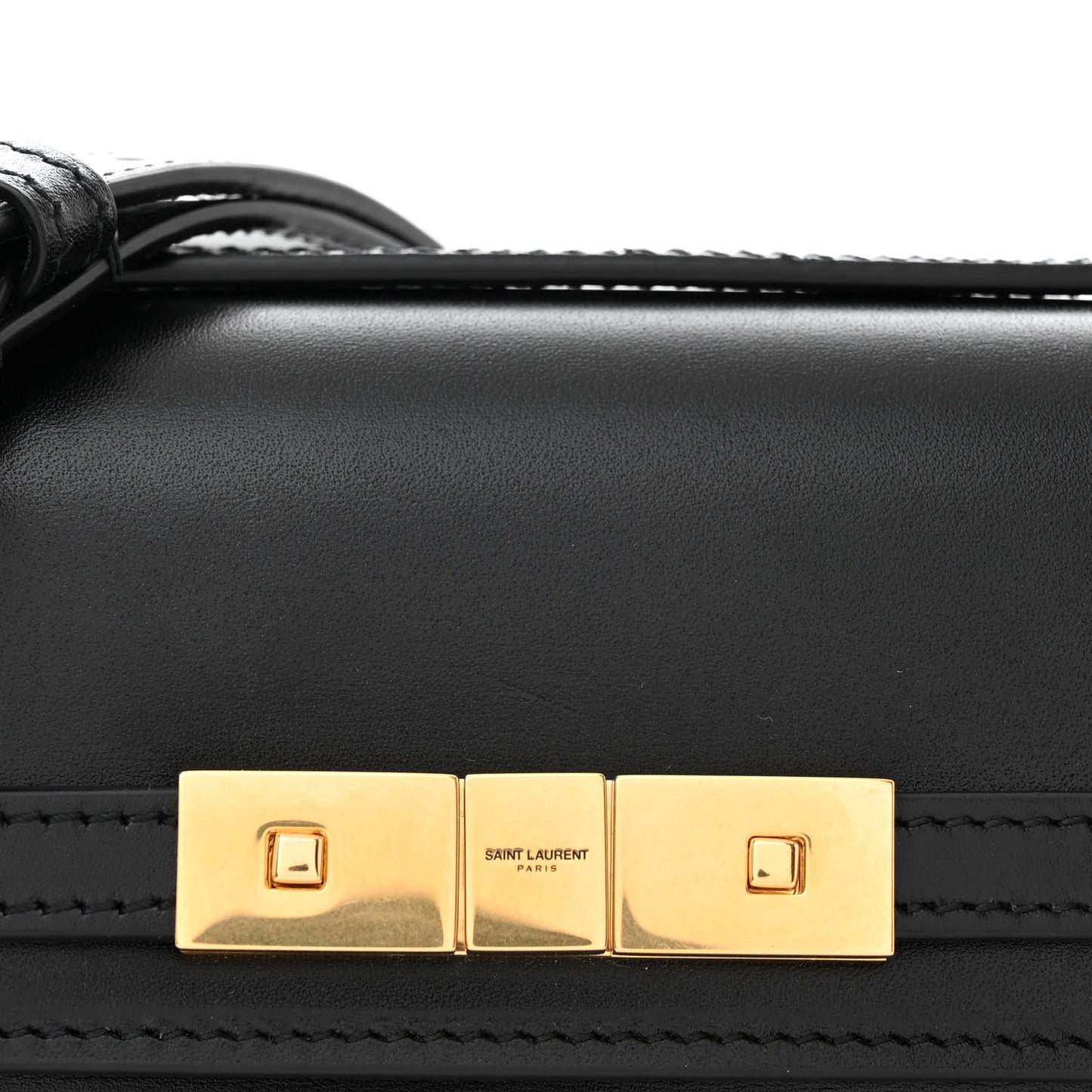Smooth Calfskin Mini Manhattan Shoulder Bag Black