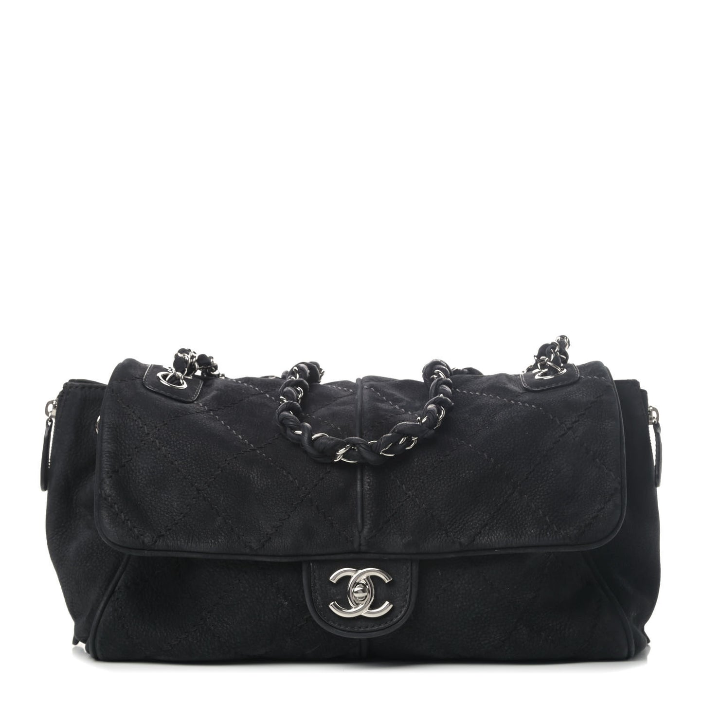 Suede Ultimate Stitch Flap Black