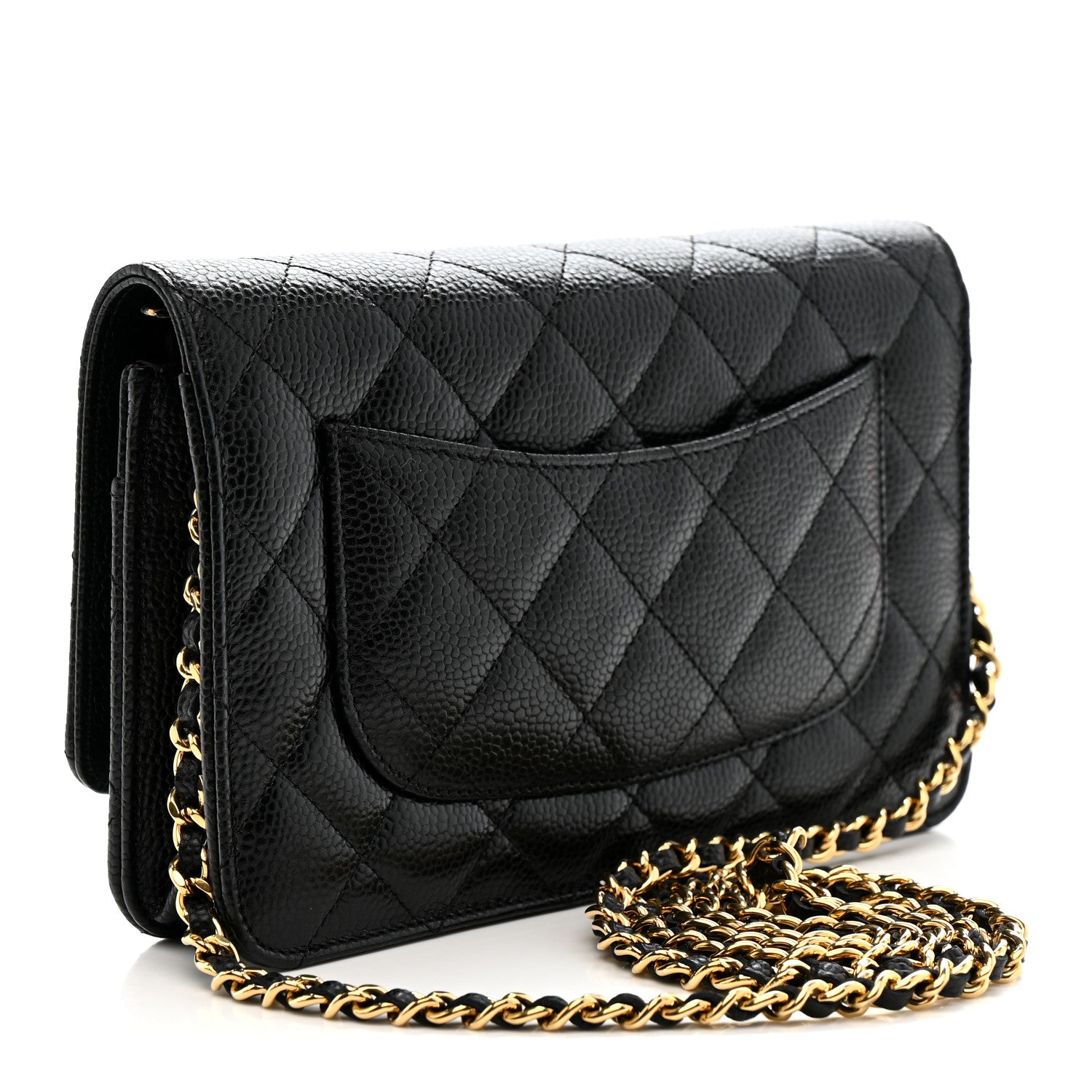 Chanel Caviar Quilted Wallet on Chain WOC Black 3 of 12