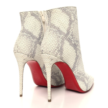Christian Louboutin Calfskin Perforated So Kate Booty 100 Ankle Boots 40 Roccia 4 of 7
